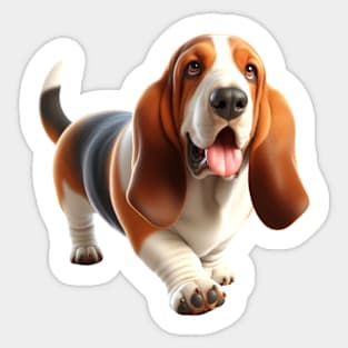 Basset Hound Sticker